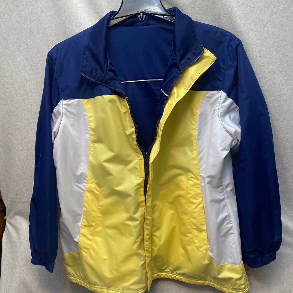Reversible Jacket Navy and Multi Yellow